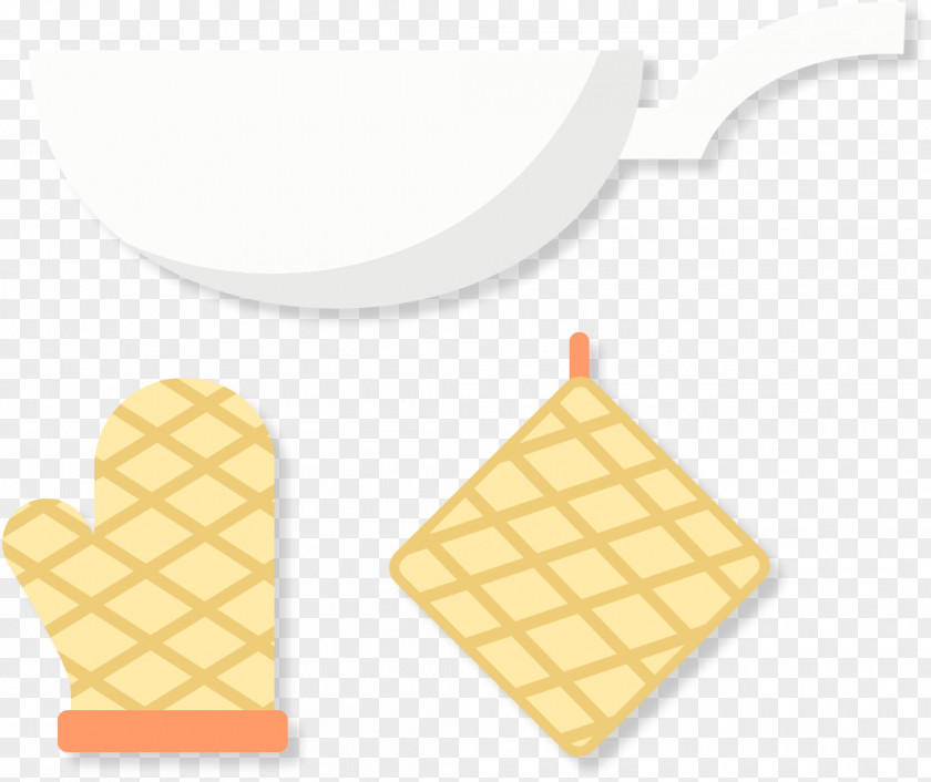 Vector Kitchen Ice Cream Cone Waffle Wafer PNG