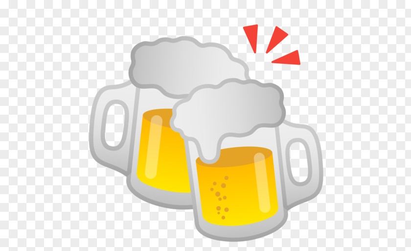 Beer Mugs Cheeseburger Hamburger Emoji Google PNG