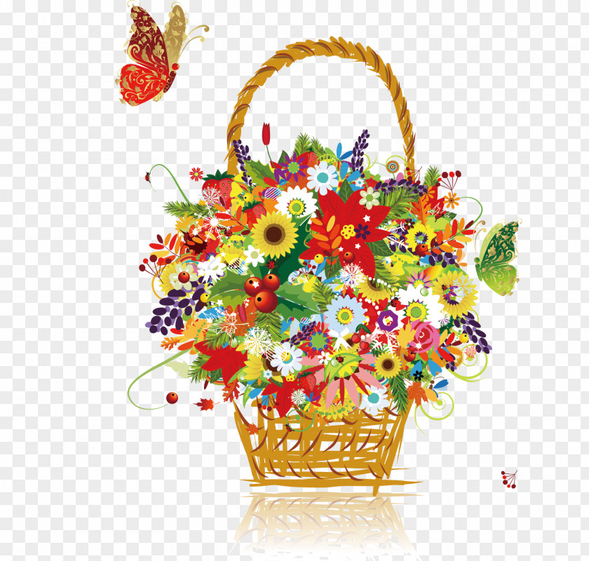 Floral Decoration Flower Basket Stock Photography Clip Art PNG