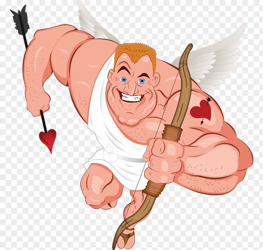 Muscle Cupid Archery Material PNG