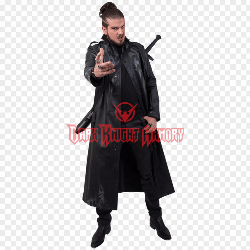 Zipper Trench Coat Robe Clothing Leather PNG