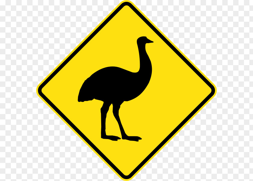 Australia Emu Traffic Sign Kangaroo PNG