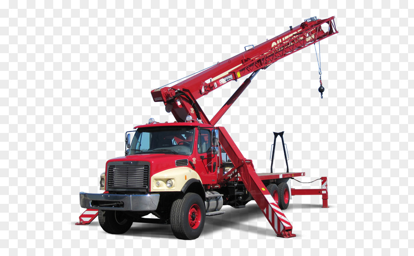 Campbell Crane Boom Truck Heavy Machinery Equipment Rental Renting PNG