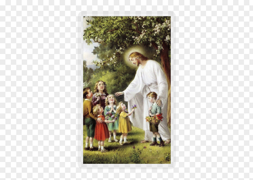 Child Bible Holy Card Prayer Beatitudes PNG