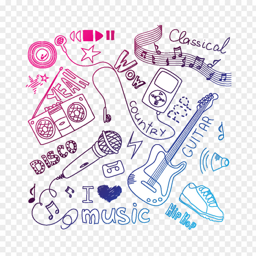 Music Doodle Stock Photography PNG photography, Musical elements clipart PNG