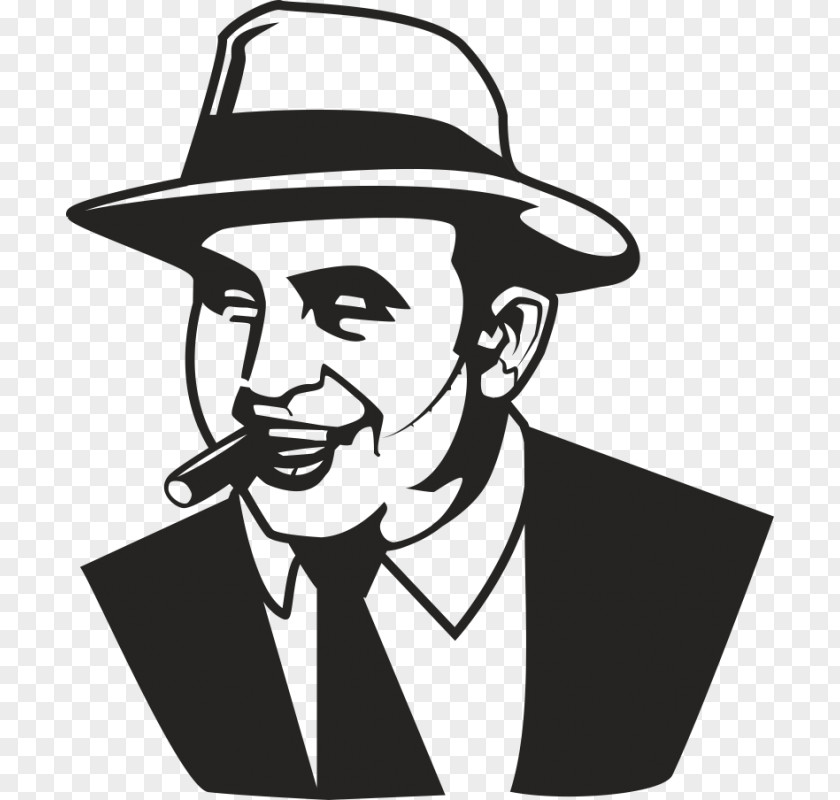 Silhouette Gangster Clip Art PNG