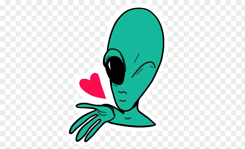 Sticker Extraterrestrials In Fiction Telegram Text Clip Art PNG