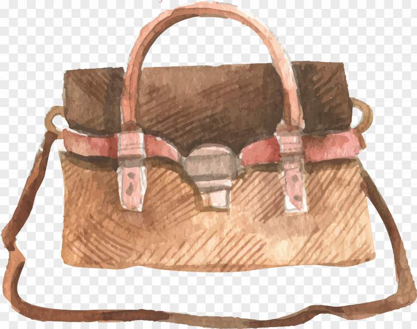 Watercolor Bag Design Handbag PNG