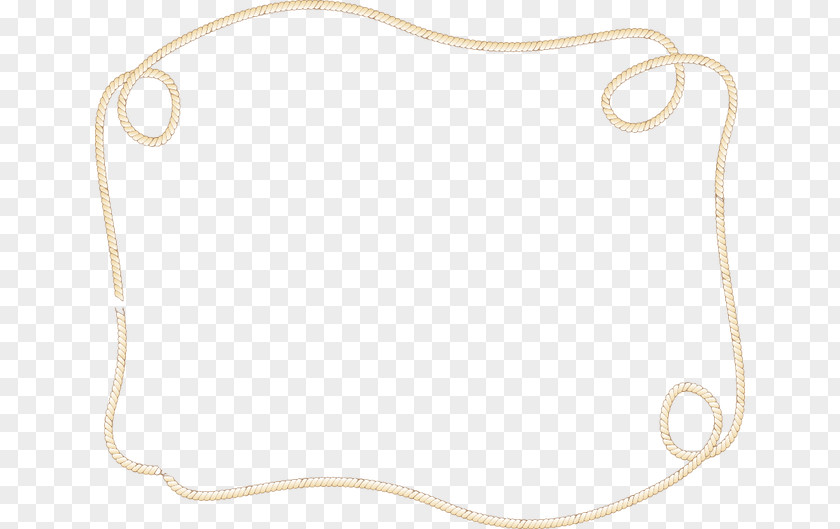 Creative Rope Border Material White Pattern PNG
