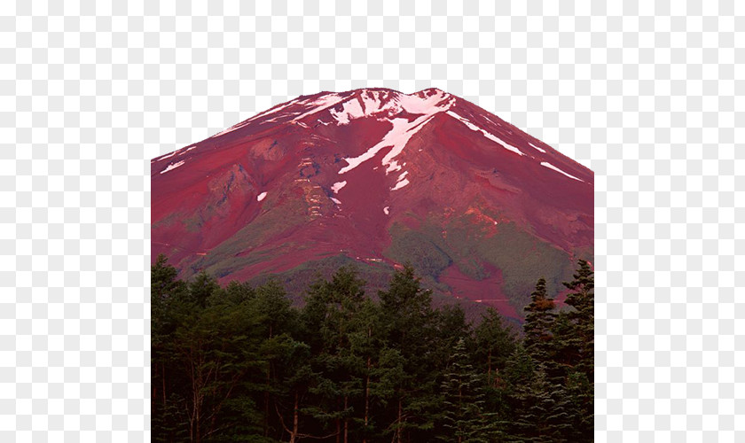 Active Volcano Mount Fuji Aokigahara Tokyo Sakura Mountain PNG