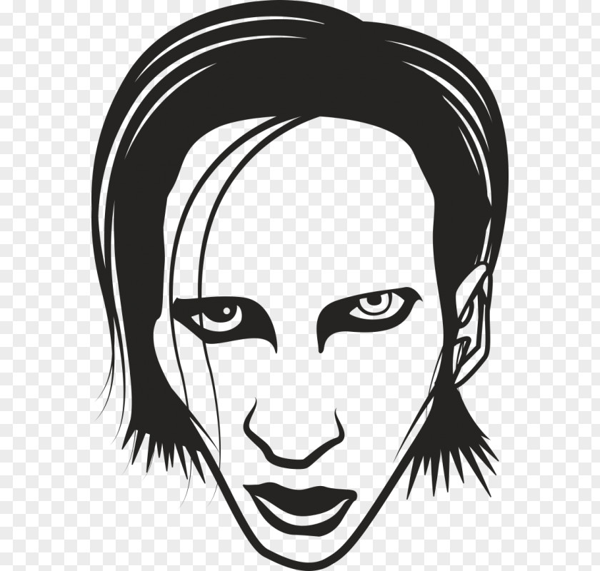Actor Marilyn Manson Musician Portrait PNG