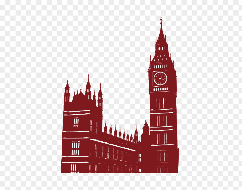 Big Ben Silhouette New York City Vector Building Architecture PNG