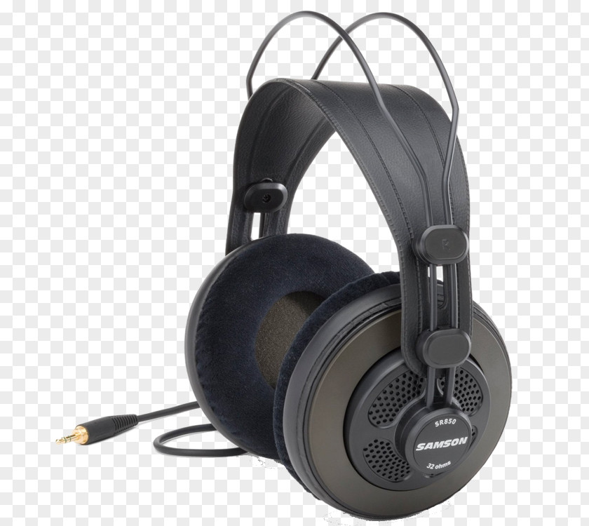 Headphones Samson SR850 Microphone Sound Recording Studio PNG