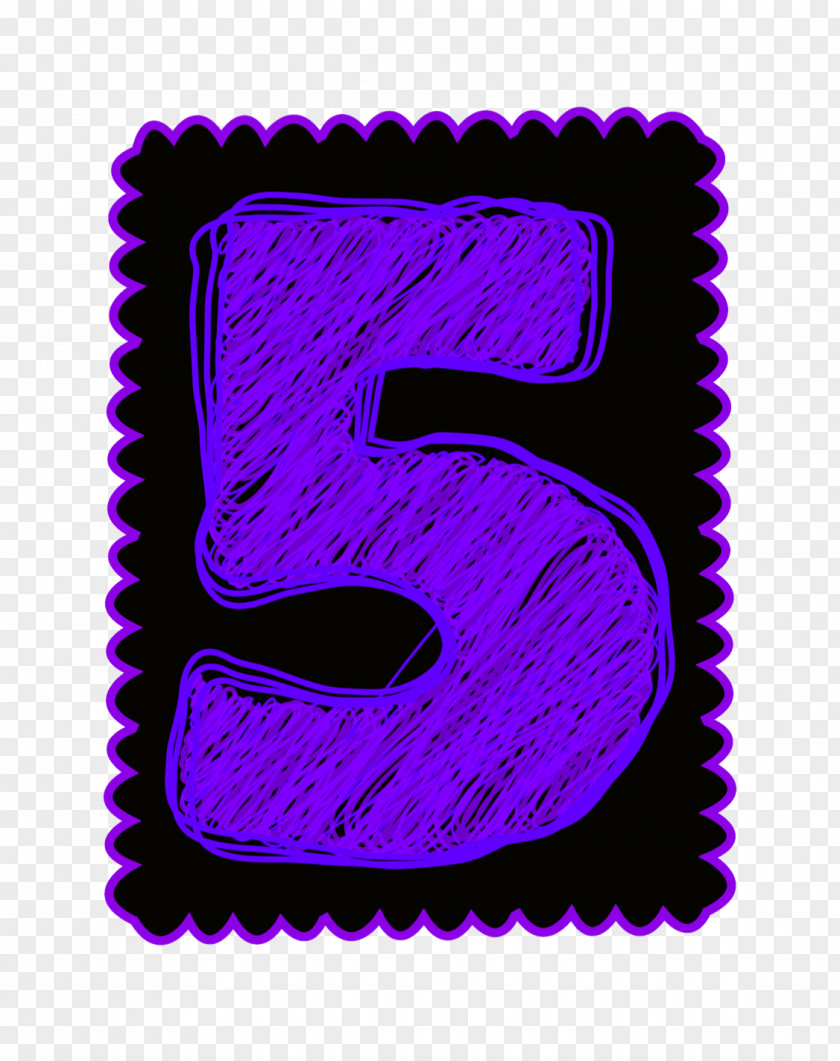 Thirty-one Purple Font PNG