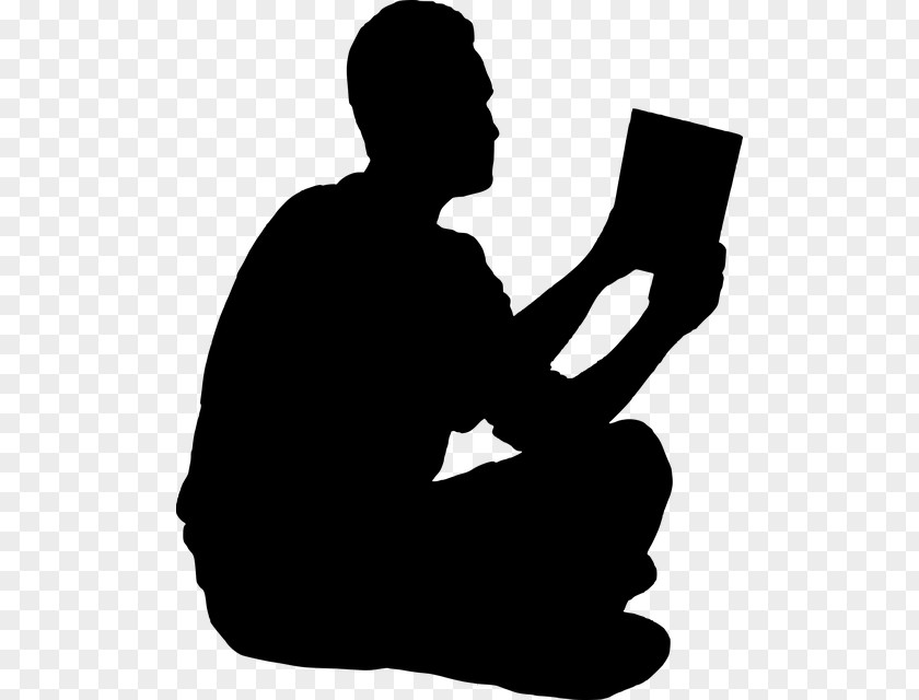 Book Silhouette Reading PNG