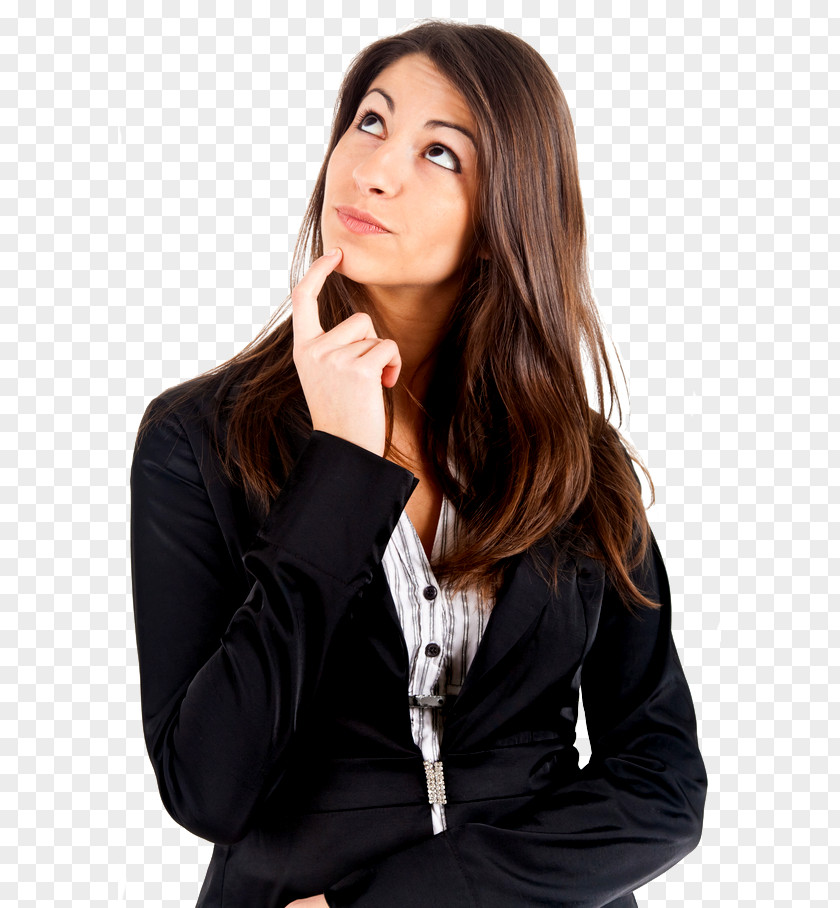 Thinking Woman Display Resolution PNG