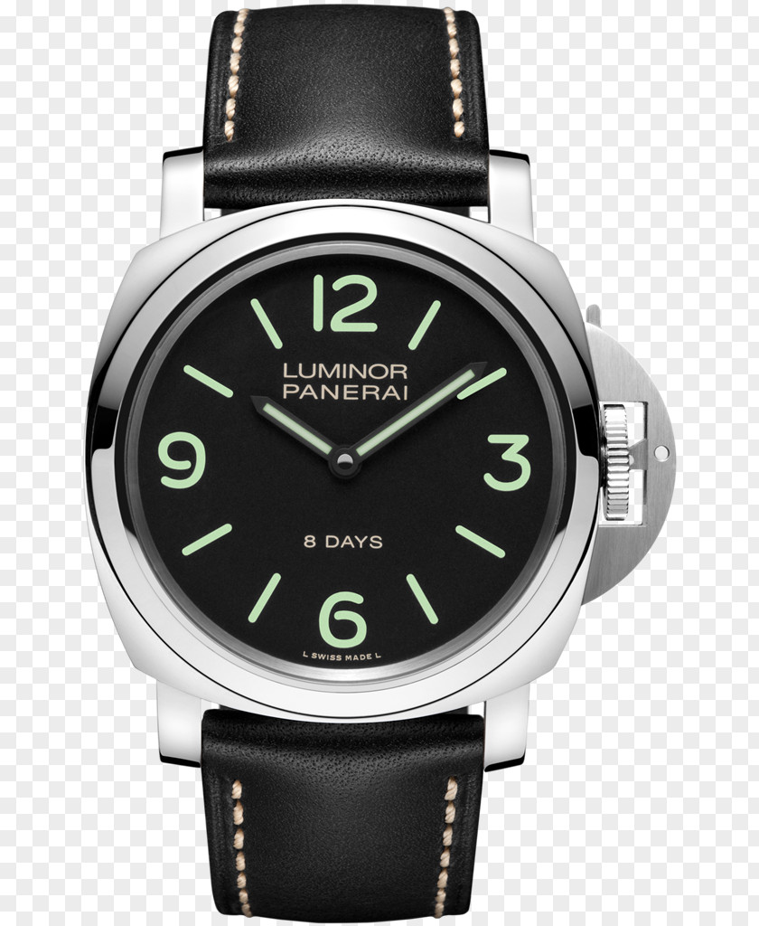 Watch Panerai Luminor Base 8 Days Acciaio Men's Marina 1950 3 Strap PNG