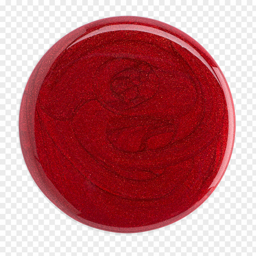 Red Nail Polish Circle PNG