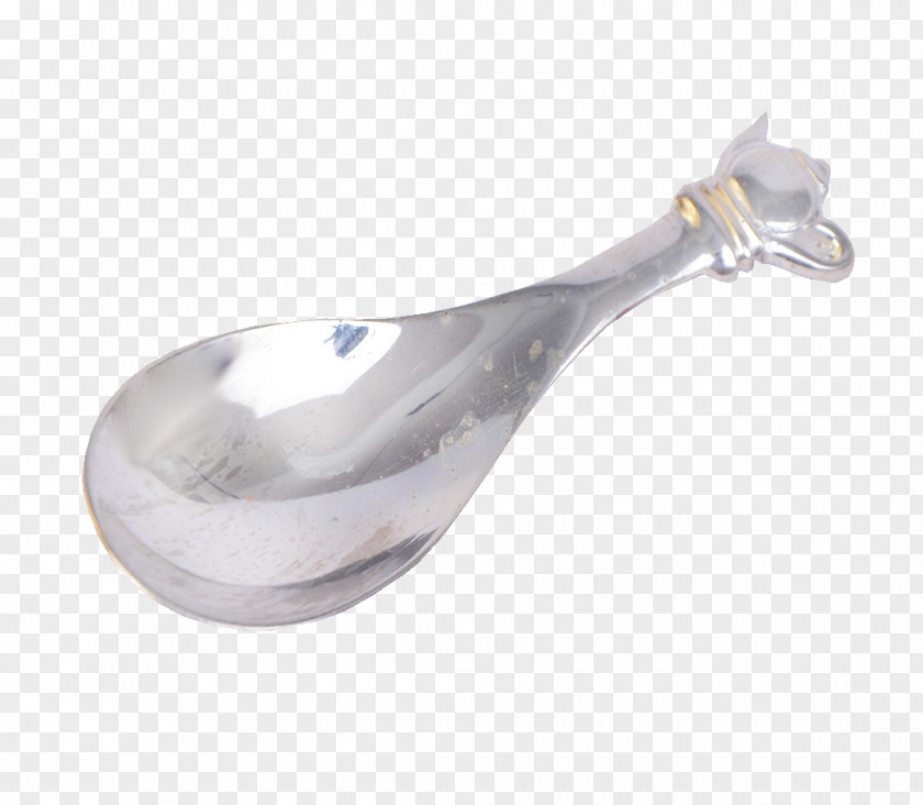 Tea Glass Brass Material Spoon PNG
