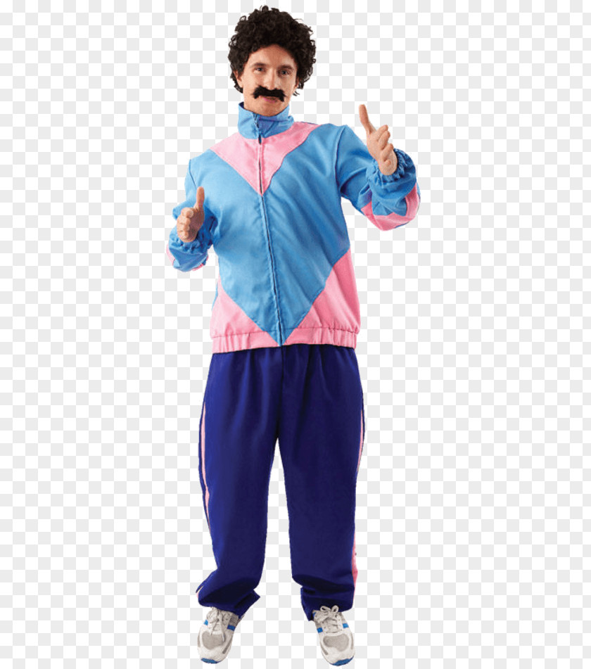 Mens Dress Tracksuit 1980s Costume Party Clothing PNG