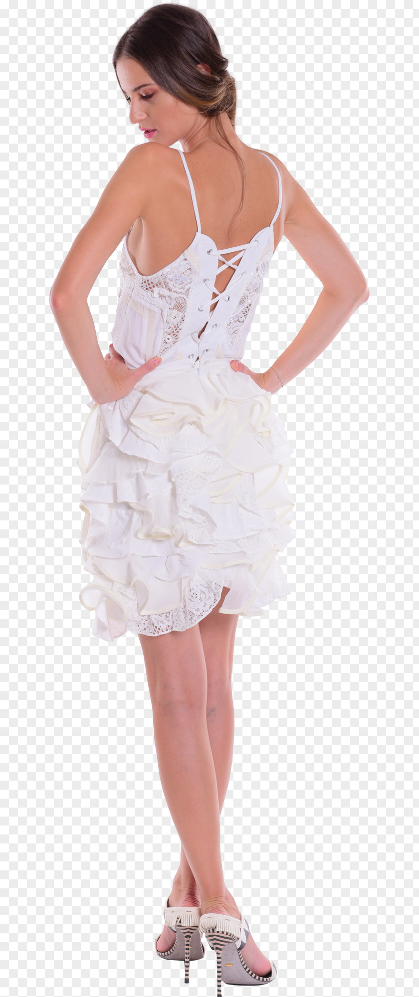 White Gauze Chelsea Wedding Dress Clothing Cocktail PNG
