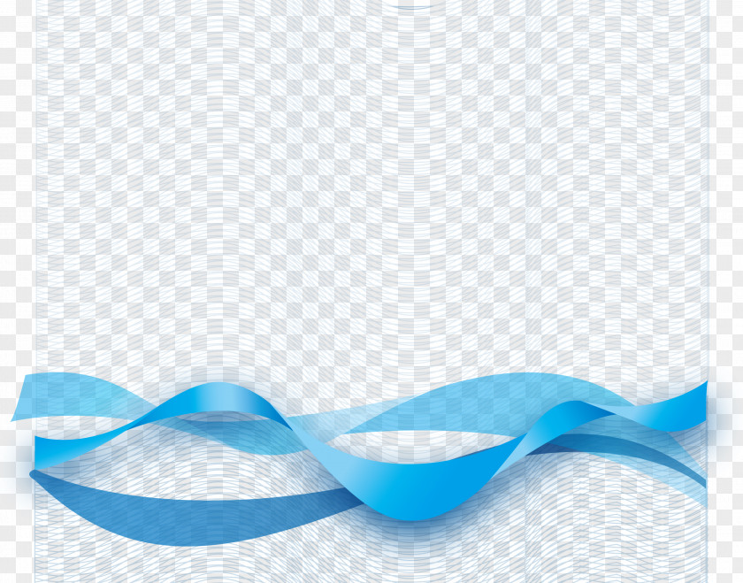 Blue Ribbon Vector Material PNG