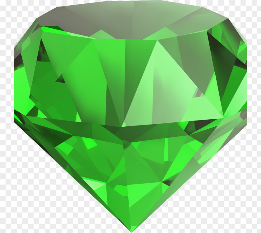 Emerald Green Gemstone Clip Art PNG