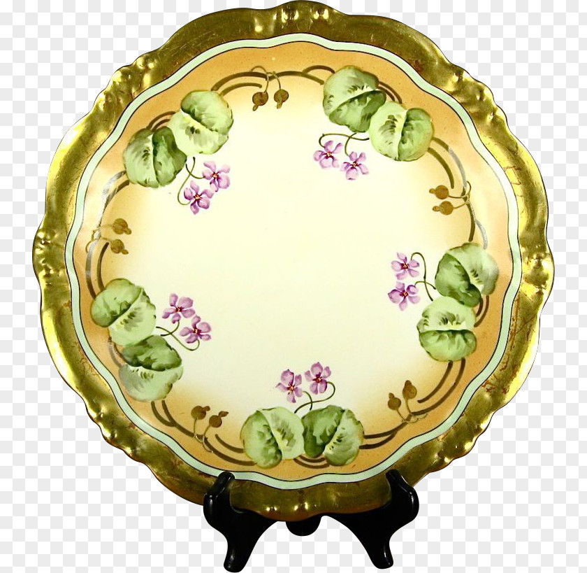 Plate Canton Of Limoges-5 Porcelain China Painting PNG