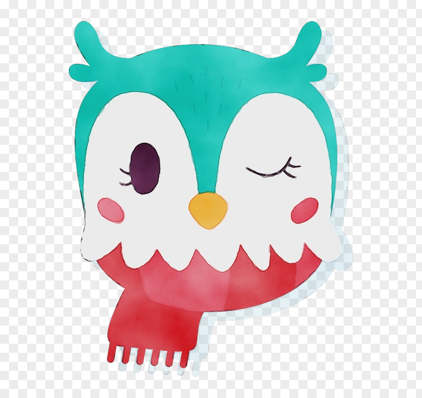 Smile Bird Of Prey Pink Cartoon Owl PNG