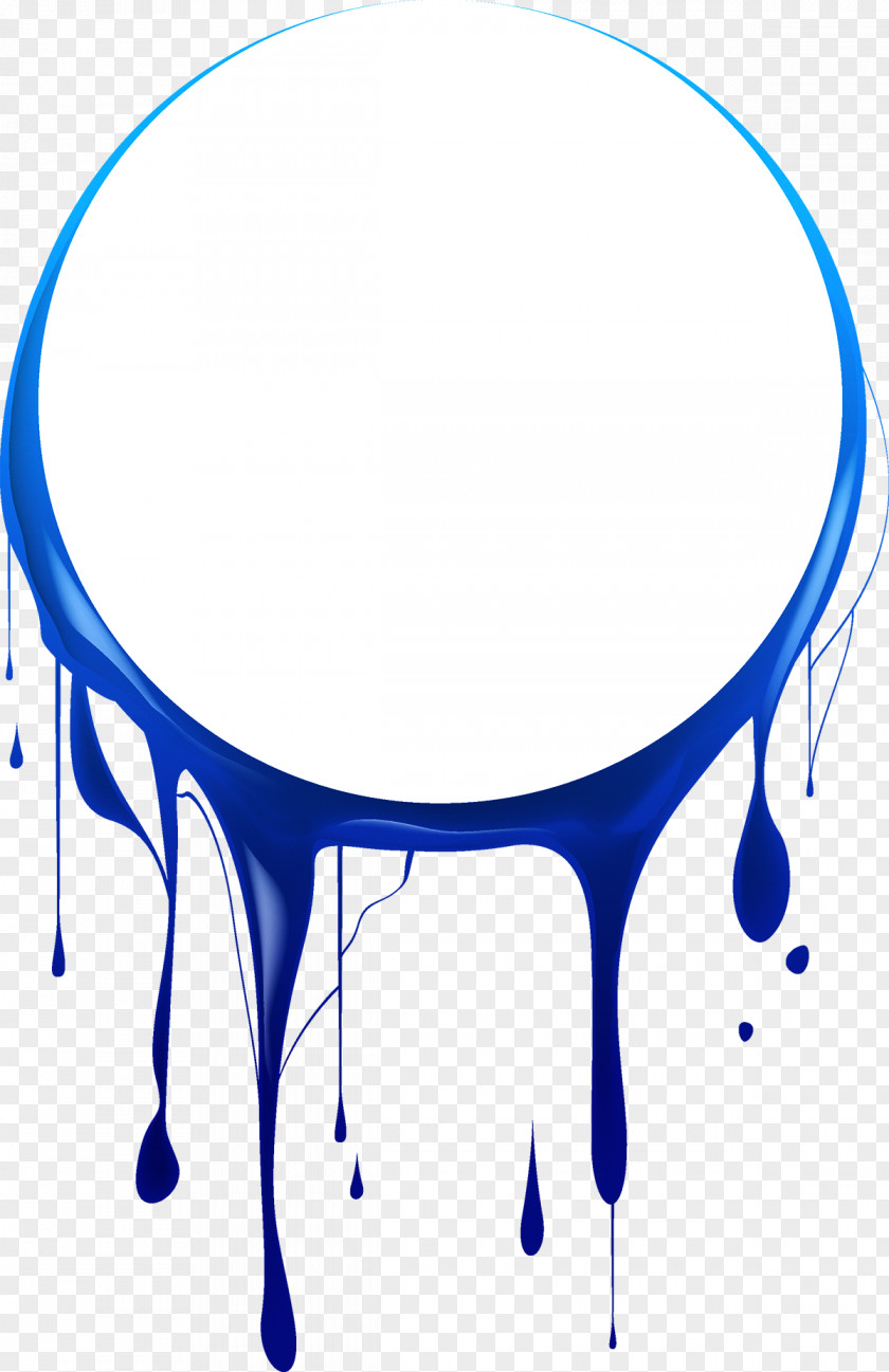 Flowing Liquid Ring Ink Paint Adobe Illustrator PNG