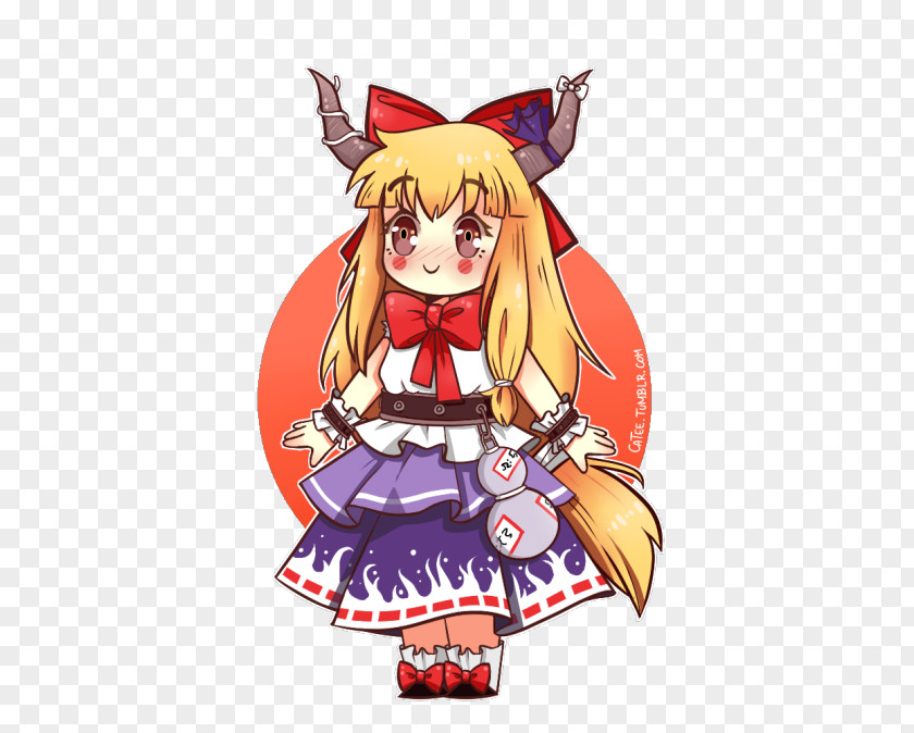 Ibuki Touhou Project Fan Art Oni Legendary Creature PNG