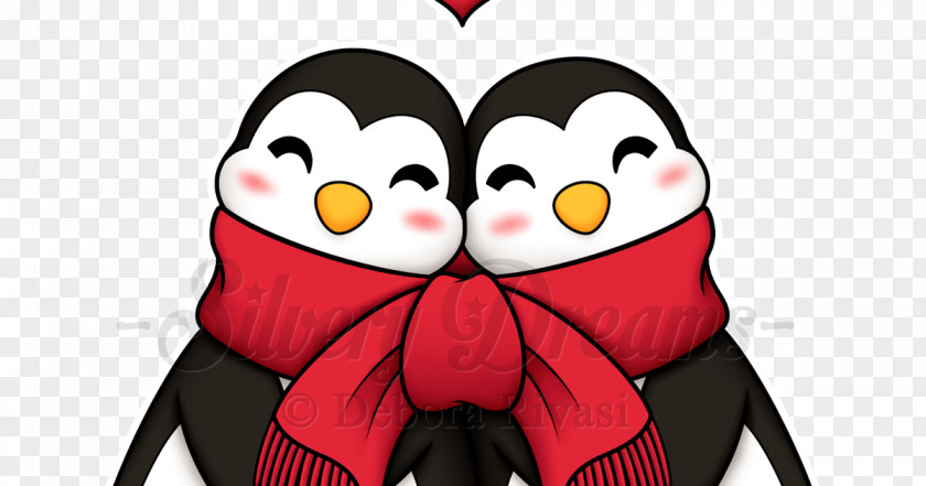 Penguin Love Drawing PNG