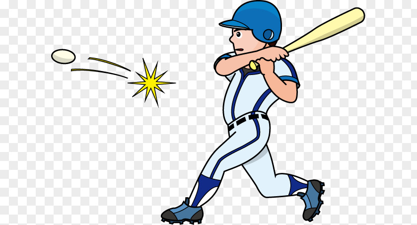 Baseball Hit Bats Batter Clip Art PNG