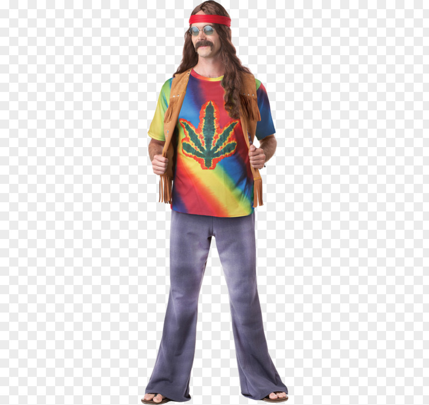 Hippie T-shirt 1960s Costume Clothing PNG