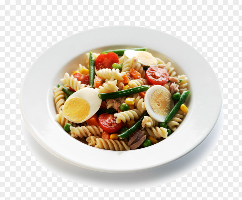 Salad Pasta Italian Cuisine Tuna Fusilli PNG