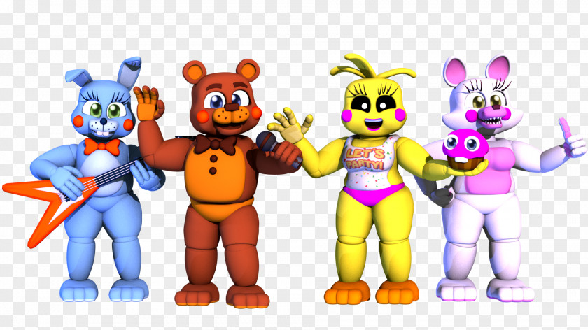 Five Nights At Freddy's Animatronics Image Action & Toy Figures PNG