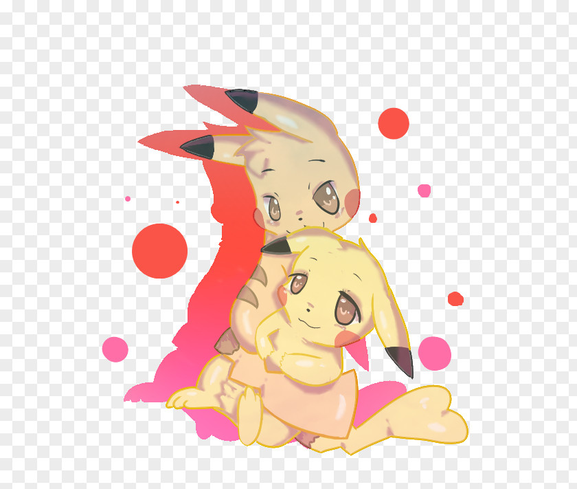 Pikachu In Love Drawing PNG