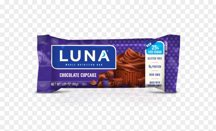 Chocolate Brownie Bar White LUNA Clif & Company PNG