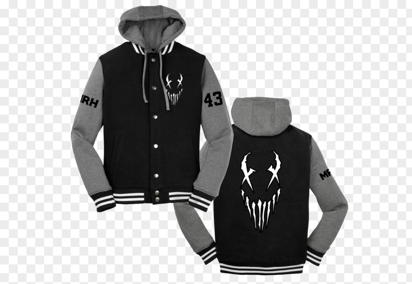Letterman Jacket With Hood Hoodie T-shirt Clothing PNG