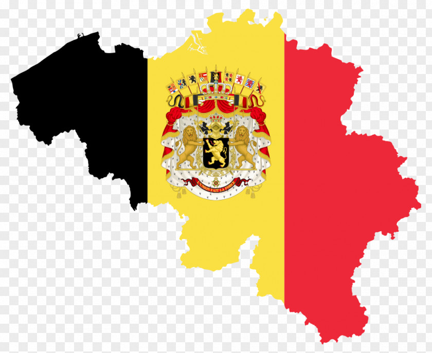 Map Flag Of Belgium National PNG