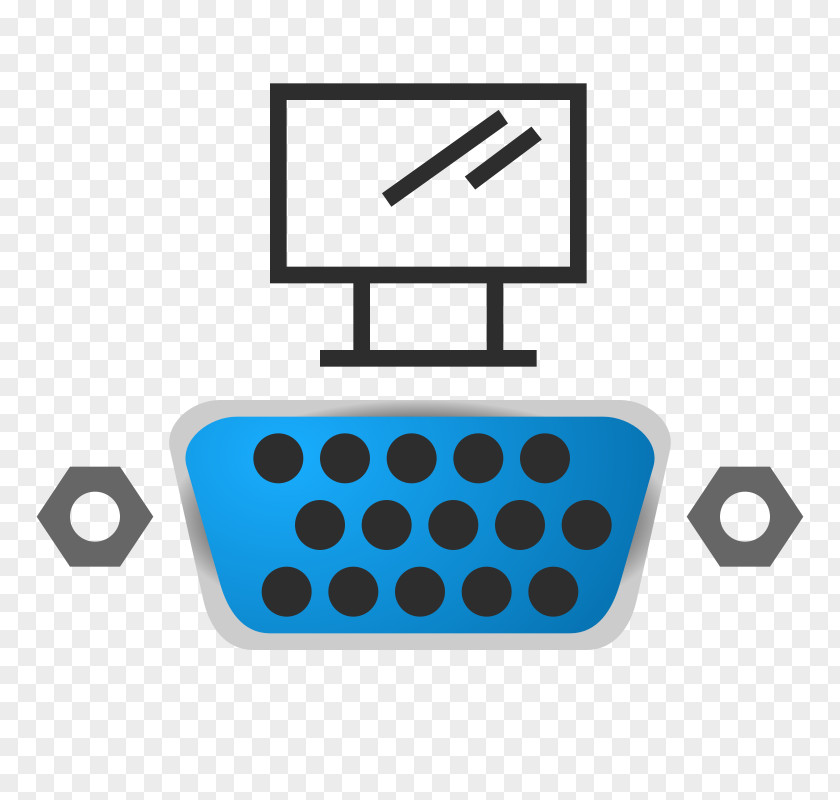 Serial Port Icon VGA Connector Computer PNG