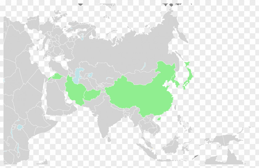 Asia World Map Physische Karte PNG