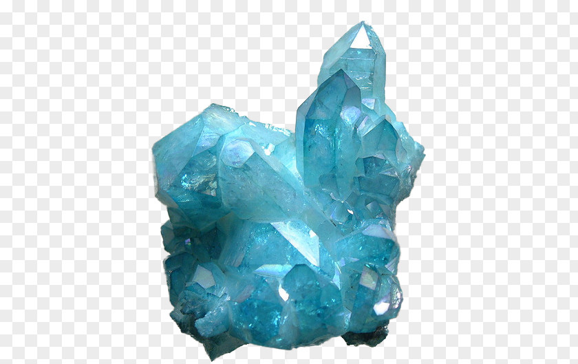 Gemstone Crystal Blue Quartz Mineral PNG