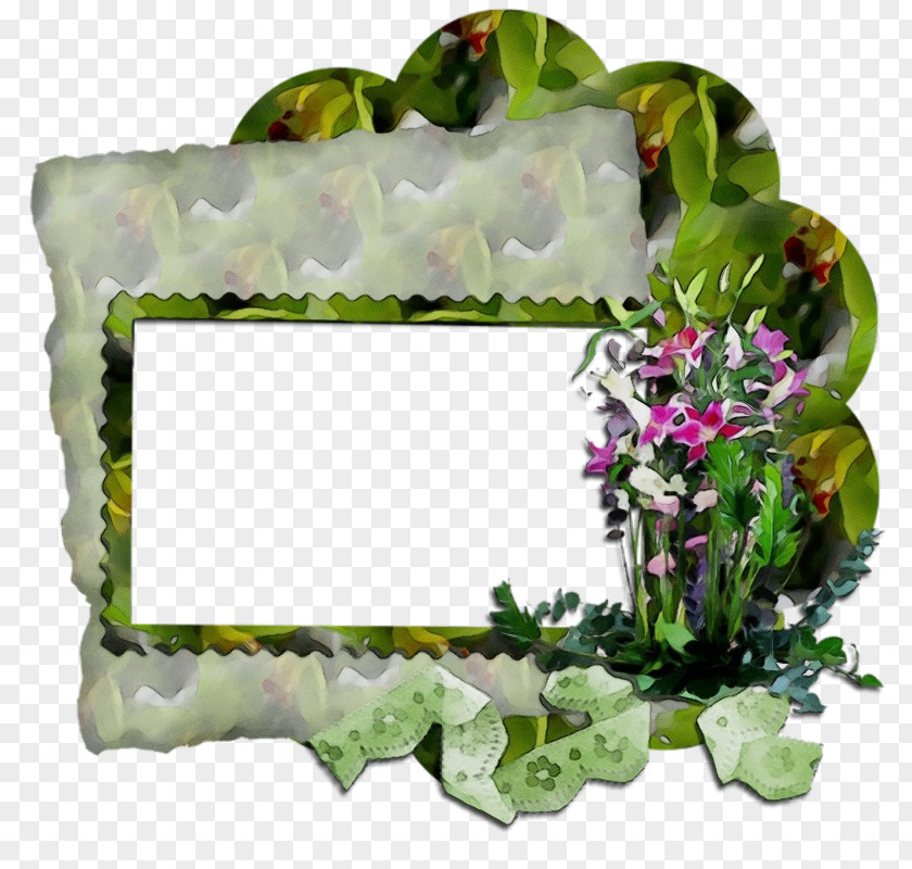 Ivy Hydrangea Background Flowers Frame PNG