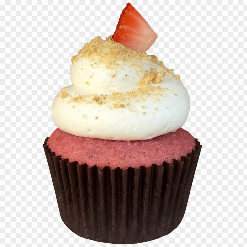 Mini Strawberry Cupcakes Confectionery Frosting & Icing Cream PNG