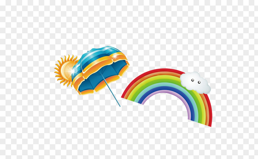 Rainbow Umbrellas Umbrella Computer File PNG
