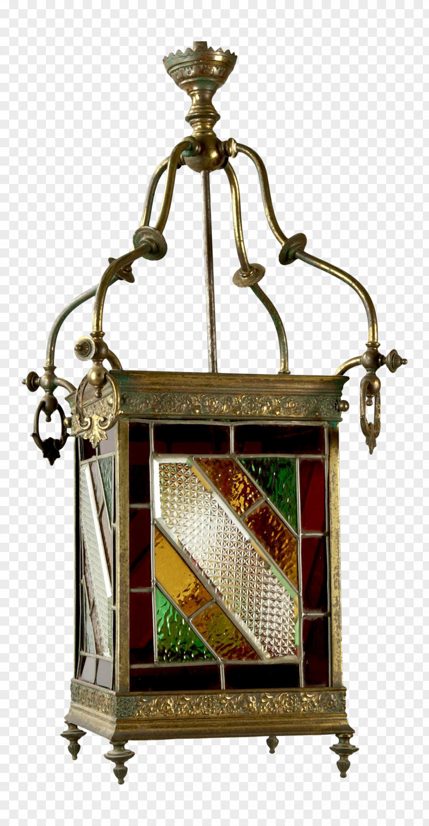 Window Light Fixture Stained Glass Lantern PNG