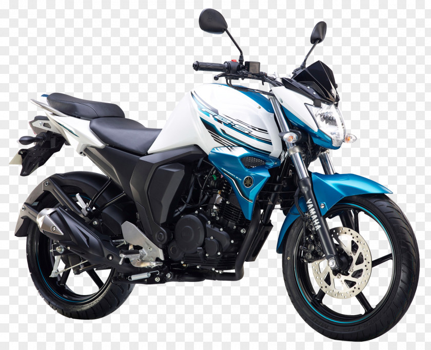Yamaha FZ S FI White Motorcycle Bike FZ16 Fuel Injection Fazer Motor Company Car PNG