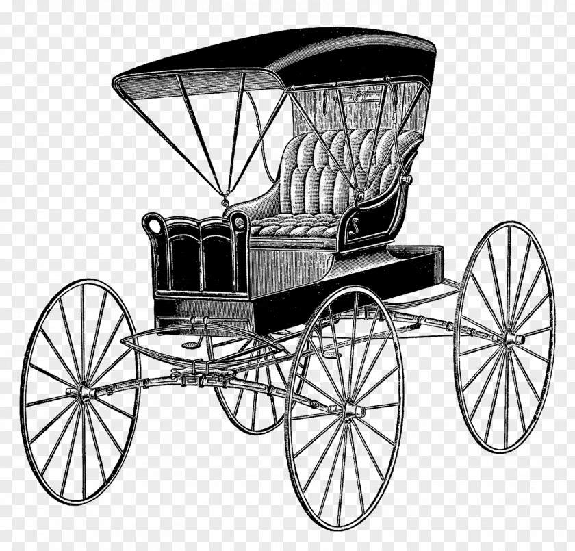 Illustration Vehicle Carriage Wagon Horse And Buggy Cart PNG