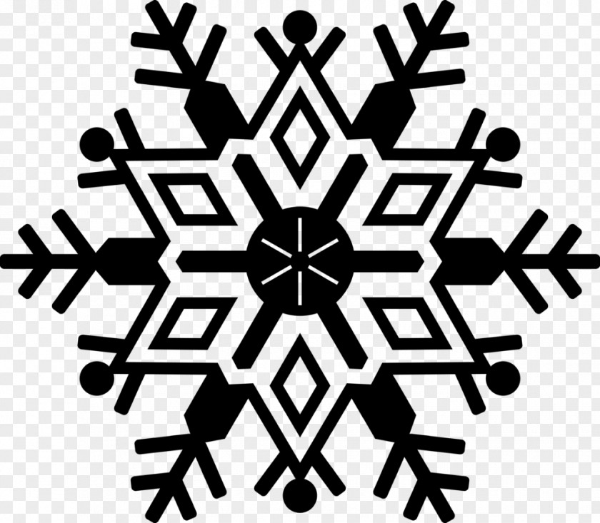 Line Art Blackandwhite Snowflake Background PNG